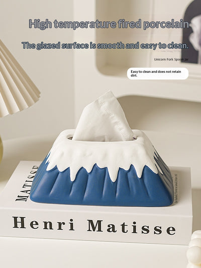 Dispensador de Pañuelos Ceramic Snow Mountain - Image 8