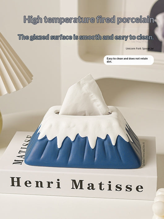 Dispensador de Pañuelos Ceramic Snow Mountain - Image 8