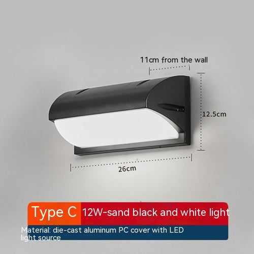 Lámpara de Pared Exterior Impermeable para Entrada y Comercios