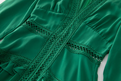 Vestido Largo Ajustado con Cintura Hueca - Diseño Elegante y Sofisticado - Image 4