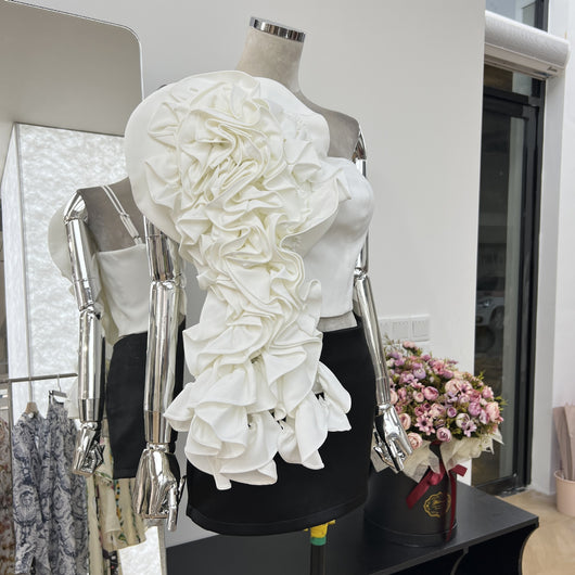Chaleco Asimétrico Floral con Cinta - Diseño Goddess Street - Image 18