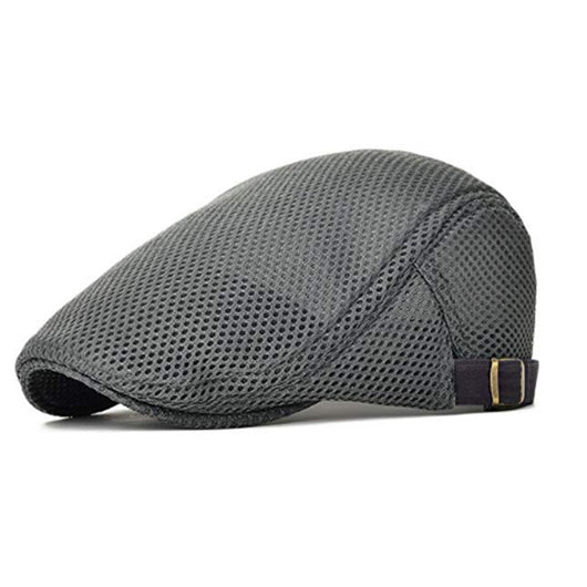 Boina Ajustable de Malla Estilo Newsboy - Gorra Plana Vintage - Image 5