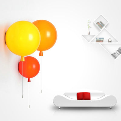 Lámpara de Pared con Patrón de Globos Coloridos - Image 3