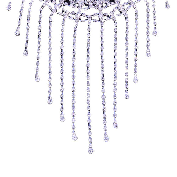 Máscara de Mascarada con Cadena de Garra y Rhinestones para Halloween