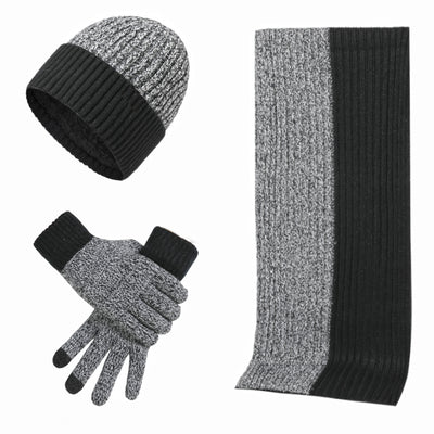 Conjunto Invernal de Gorro, Bufanda y Guantes Acolchados para Hombre - Image 8