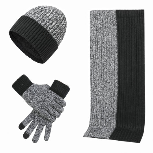 Conjunto Invernal de Gorro, Bufanda y Guantes Acolchados para Hombre - Image 8