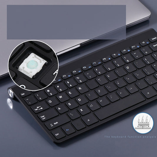 Kit Inalámbrico Compacto: Teclado Mini y Ratón USB Slim