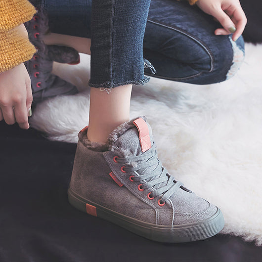 Zapatillas Altas de Algodón para Mujer - Image 12