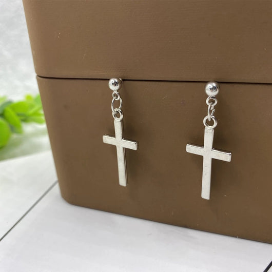 Aretes Cruces Hip-hop Punk Personalizados - Image 9
