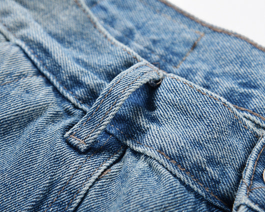 Jeans Dad Retro Azul Claro Hip-hop Vintage con Detalles de Utilidad - Image 10