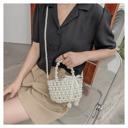 Bolso Mensajero de Perlas con Cadena Elegante para Mujer - Image 19