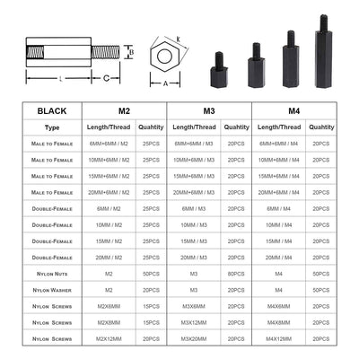 Kit de Tuercas Hexagonales Aislantes M3 en Nylon - Separadores y Amortiguadores de Plástico - Image 9
