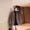 Blazer de Lana Cuadros Tweed Largo Medio - Abrigo Multiuso Moderno
