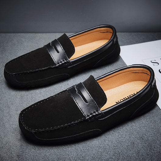 Mocasín de Cuero con Detalles en Contraste - Zapatos Versátiles para Hombre - Image 9