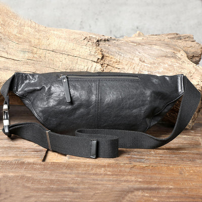 Bolsa Cruzada de Cuero para Hombre - Estilo Casual y Versátil - Image 4