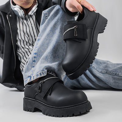 Zapatos Casuales de Plataforma en Cuero para Hombre - Image 4