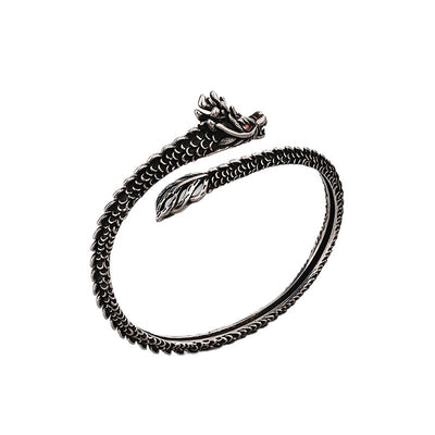 Pulsera de Serpiente Vintage Destrozada Ojos Rojos - Image 5