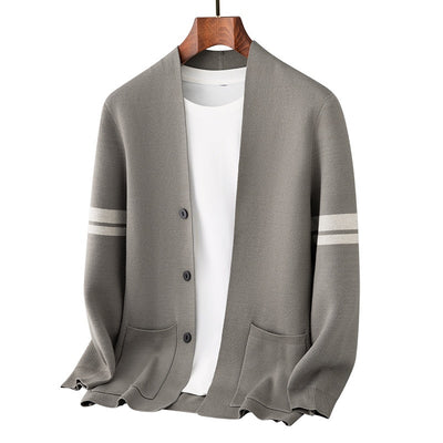 Suéter Abrigo Hombre Invierno Tejido Grueso Jacquard Manga Larga - Image 8