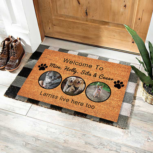 Felpudo Personalizado con Foto de Mascota - Regalo Único para Perros y Gatos