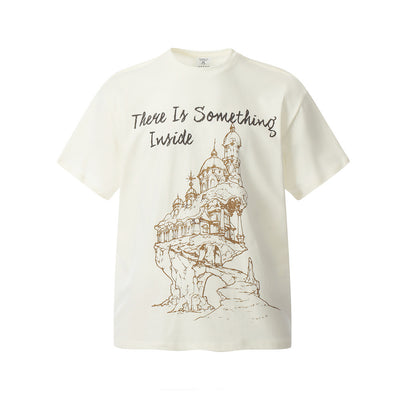 Playera de Hombre con Estampado Castillo Abstracto - Image 14