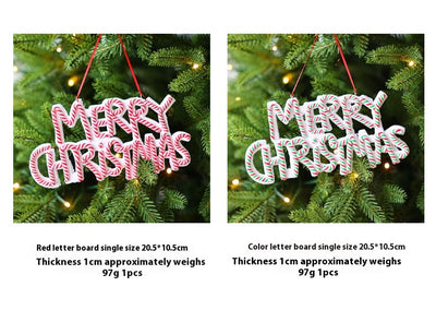 Adornos Navideños de Arcilla Polimérica con Letras Personalizadas - Image 9