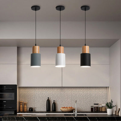 Lámpara de Techo Macarrón de Madera - Diseño Minimalista y Elegante - Image 2