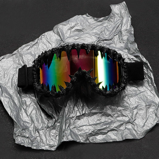 Gafas de Sol Reflectantes con Efecto Resina Brillante - Estilo Hip-Hop Rock