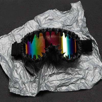 Gafas de Sol Reflectantes con Efecto Resina Brillante - Estilo Hip-Hop Rock