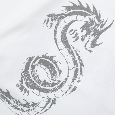 Playera Dragón Zodiacal Estampada Manga Corta para Hombre - Image 5