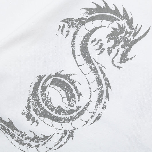 Playera Dragón Zodiacal Estampada Manga Corta para Hombre - Image 5