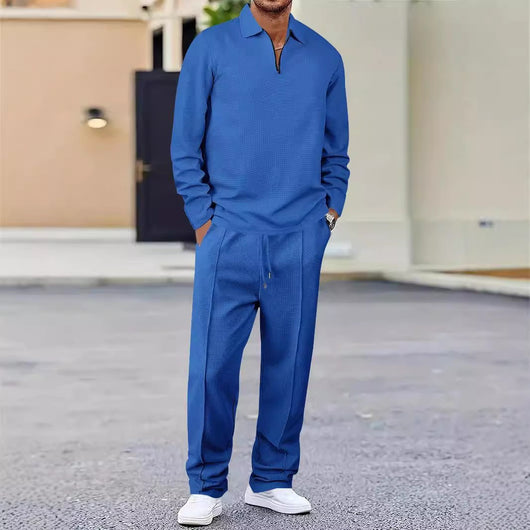 Traje Casual con Cremallera y Solapa - Pantalón Largo de Manga Larga - Image 6