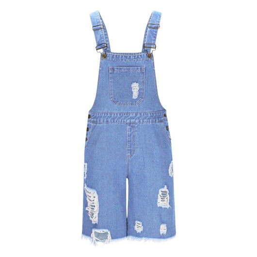 Shorts Vaquero Rotos con Tirantes para Hombre - Image 13