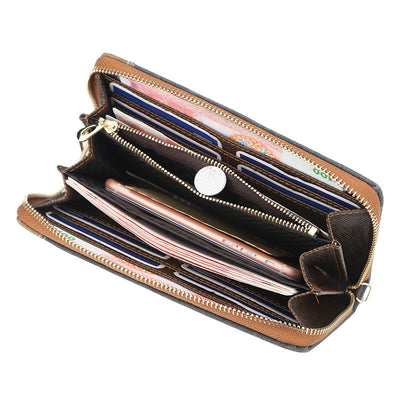 Bolso Clutch de Lona Vintage con Cierre de Cremallera - Image 8