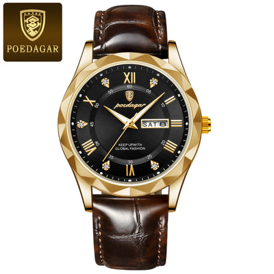 Reloj de Pulsera de Cuarzo Luxury para Hombre con Correa de Cuero - Image 15