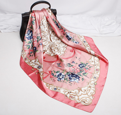 Pañuelo de Seda Estampado Cuadrado - Image 18
