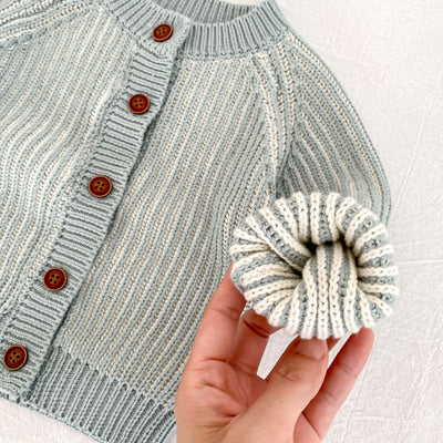 Cardigan Tejido Bicolor para Bebé con Cuello Redondo - Image 20