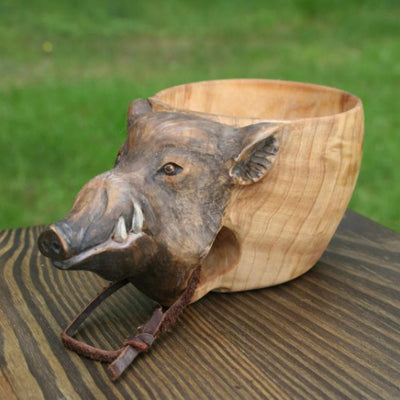 Taza Kuksa Escandinava Tallada a Mano - Taza de Madera para Camping y Café - Image 20