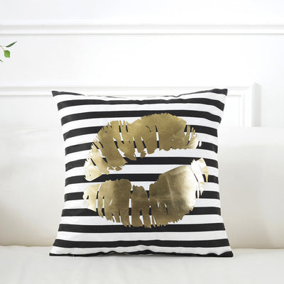 Funda de Almohada Dorada Super Suave para el Hogar - Image 10