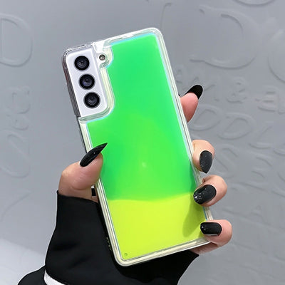 Funda Fluorescente Antiimpacto con Efecto Arenas Movedizas para Celular - Image 4