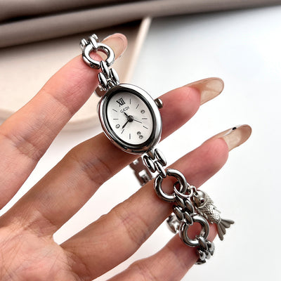 Reloj de Lujo Ligero con Esfera Ovalada para Mujer - Image 3