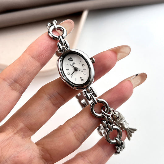 Reloj de Lujo Ligero con Esfera Ovalada para Mujer - Image 3