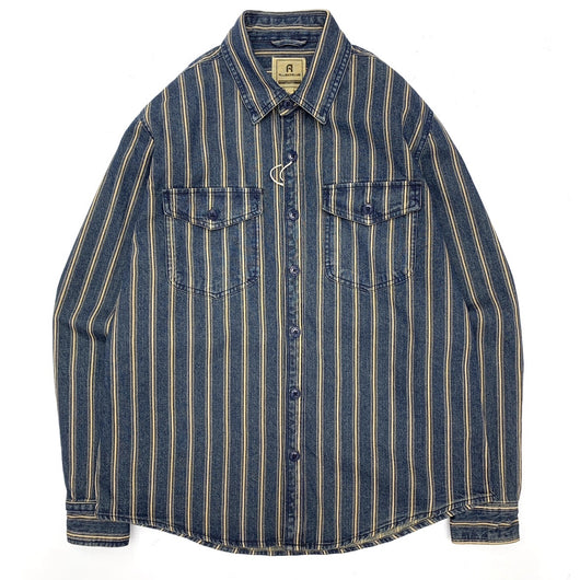 Camisa Denim Retro Japonesa de Algodón para Hombre - Image 9