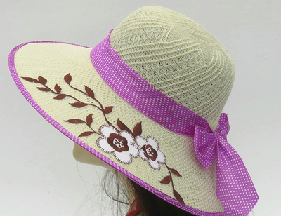 Sombrero de Paja con Lazo Monócromo y Ala Ancha - Image 5