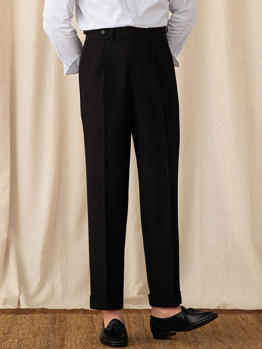 Pantalones Retro Británicos de Cintura Alta - Estilo Casual Elegante - Image 15