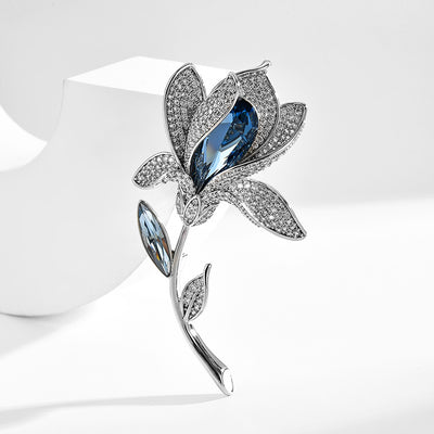 Broche Floral de Cristal - Accesorio Elegante Femenino - Image 2
