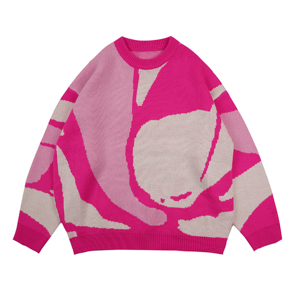 Suéter Holgado Cuello Redondo Tejido para Hombre y Mujer
