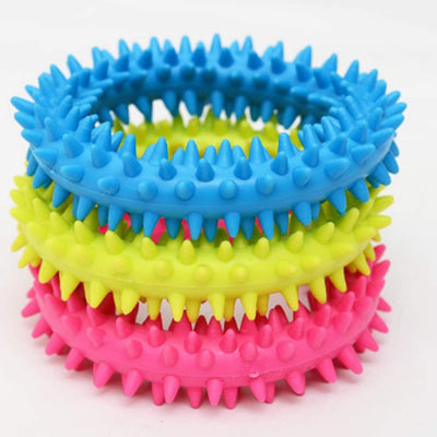 Juguete Masticable para Perros Anillo Espinado TPR - Limpieza Dental y Entrenamiento - Image 2
