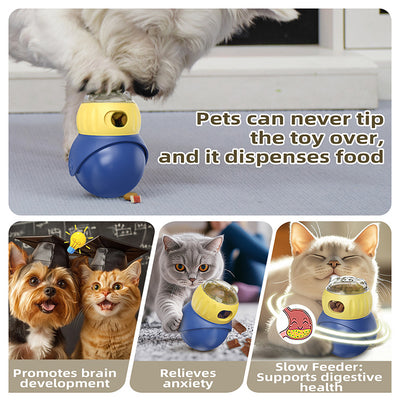 Juguete Interactivo Búho Dispensador de Alimento para Gatos - Image 9