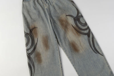 Jeans de Diseño Industrial Americano con Lavado Pesado - Image 12