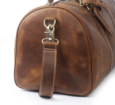 Bolsa de Viaje Cuero Vintage Crazy Horse - Equipaje Deportivo Versátil - Image 6